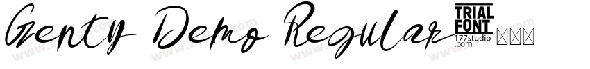 Genty Demo Regular字体转换